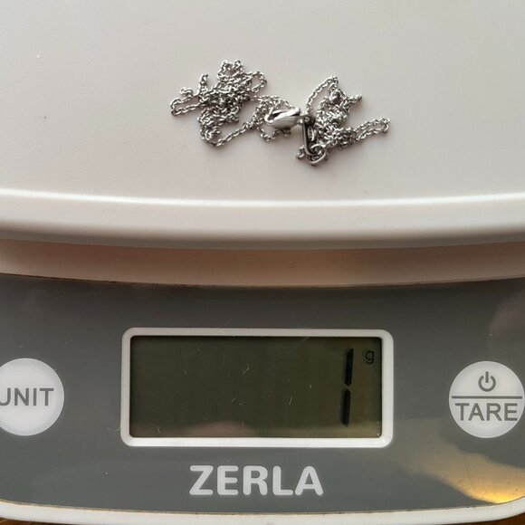 3D Graphic Blue Red & Green Dichroic Glass Pendant • Sterling Italian Chain - Picture 11 of 12